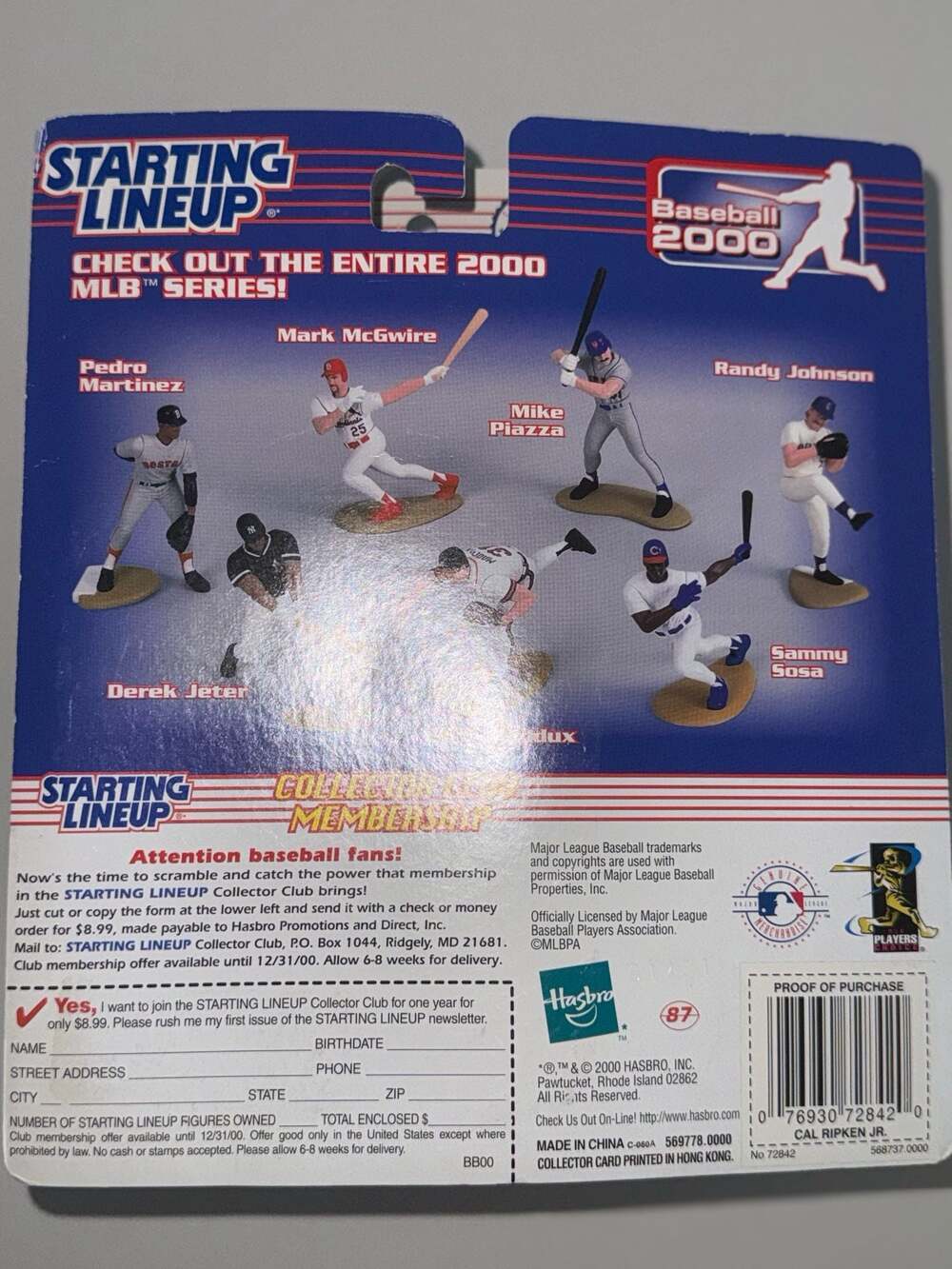 2000 Starting Lineup Cal Ripken Jr. Extended Series Baseball Figure - Picture 2 of 2